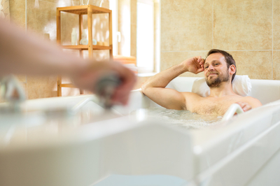 Natural sulfur bath