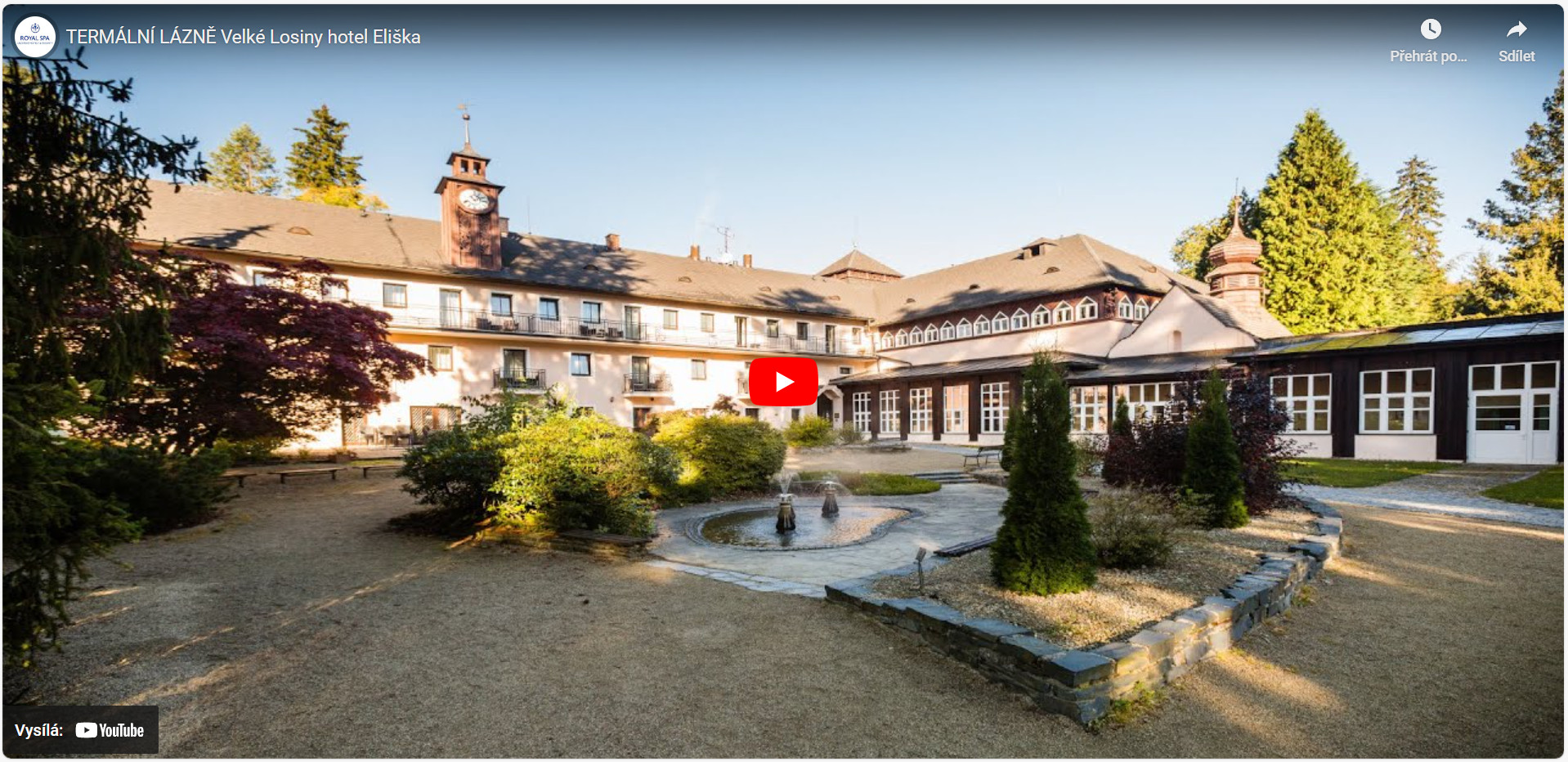 Video - TERMÁLNÍ LÁZNĚ Velké Losiny