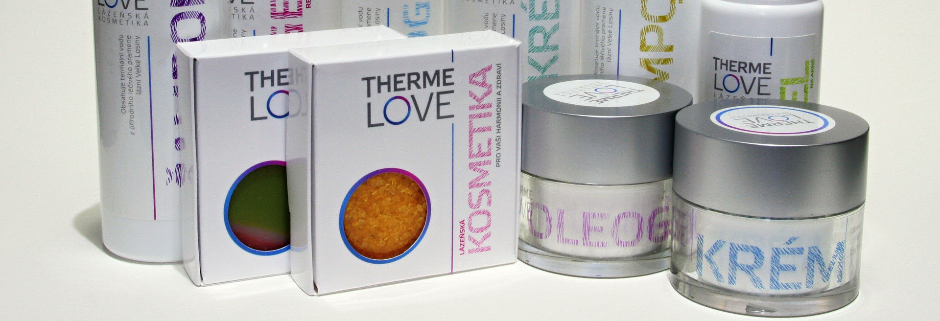 Kosmetik THERMELOVE von Naturheilquellen des THERMALBADES Velké Losiny